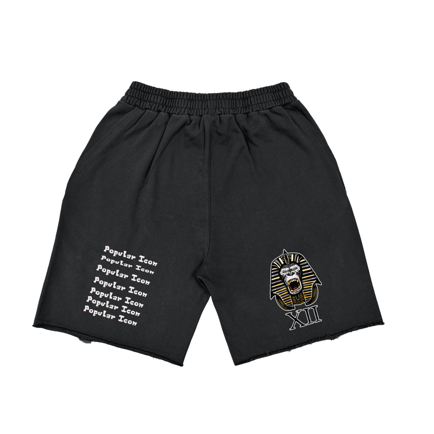 Popular Icon Vintage Washed Tiger Stripes Short Pants