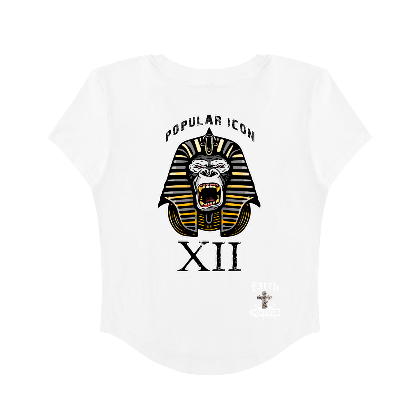 Popular Icon Women's Paneled Crop T-Shirt