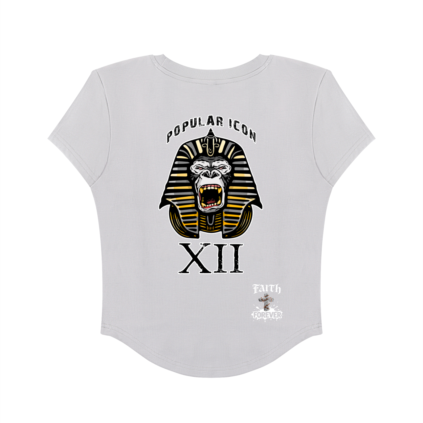 Popular Icon Women's Paneled Crop T-Shirt
