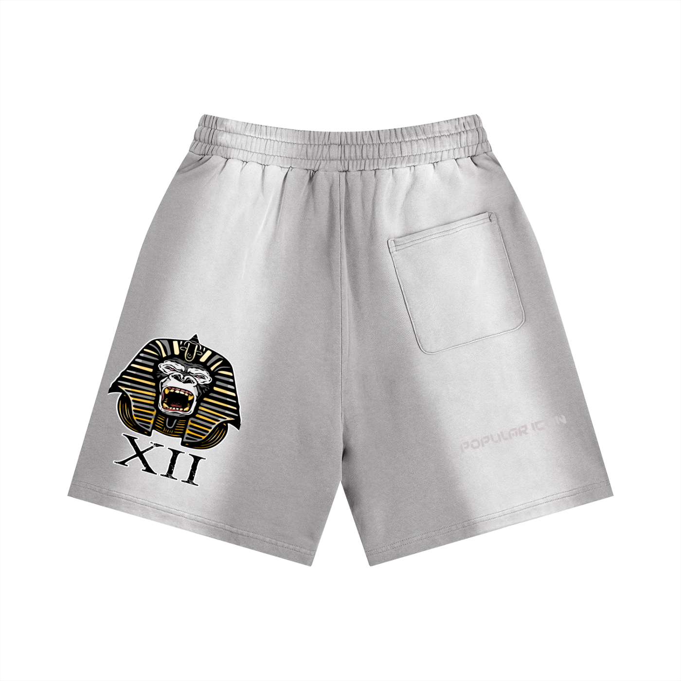 Popular Icon Sun Fade Distressed Shorts