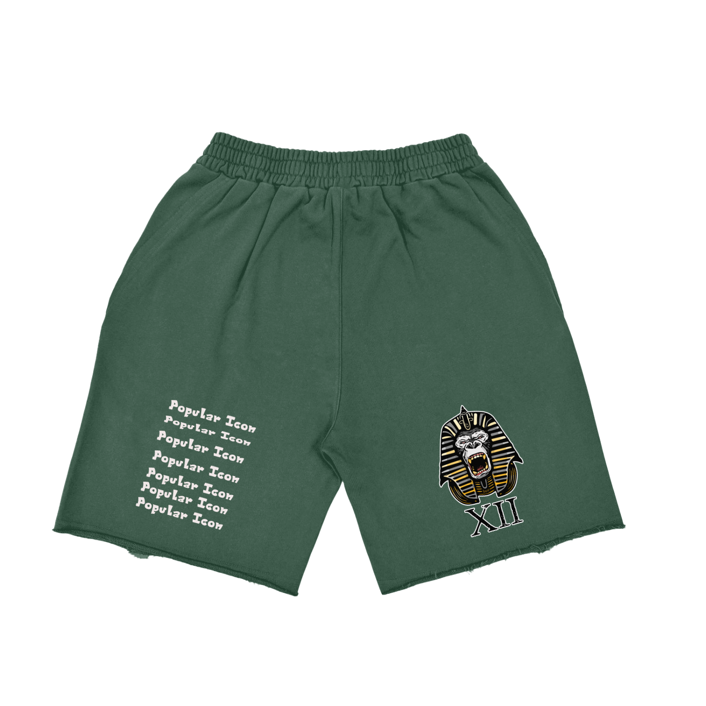 Popular Icon Vintage Washed Tiger Stripes Short Pants