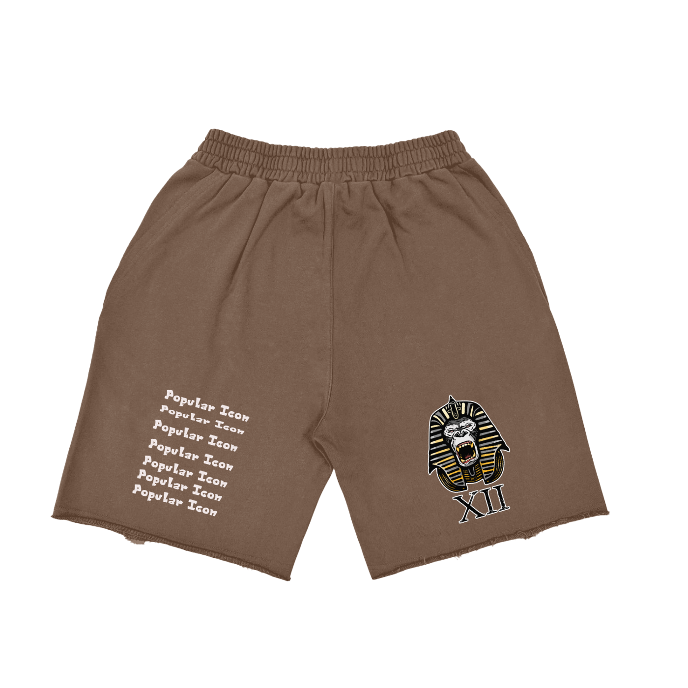 Popular Icon Vintage Washed Tiger Stripes Short Pants
